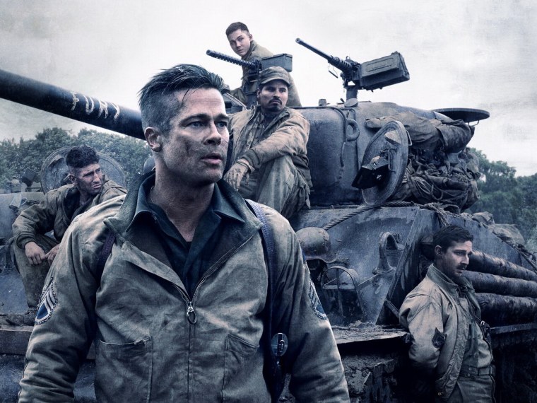 Брэд Питт ярость 2014