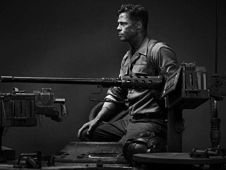 Брэд Питт ярость 2014