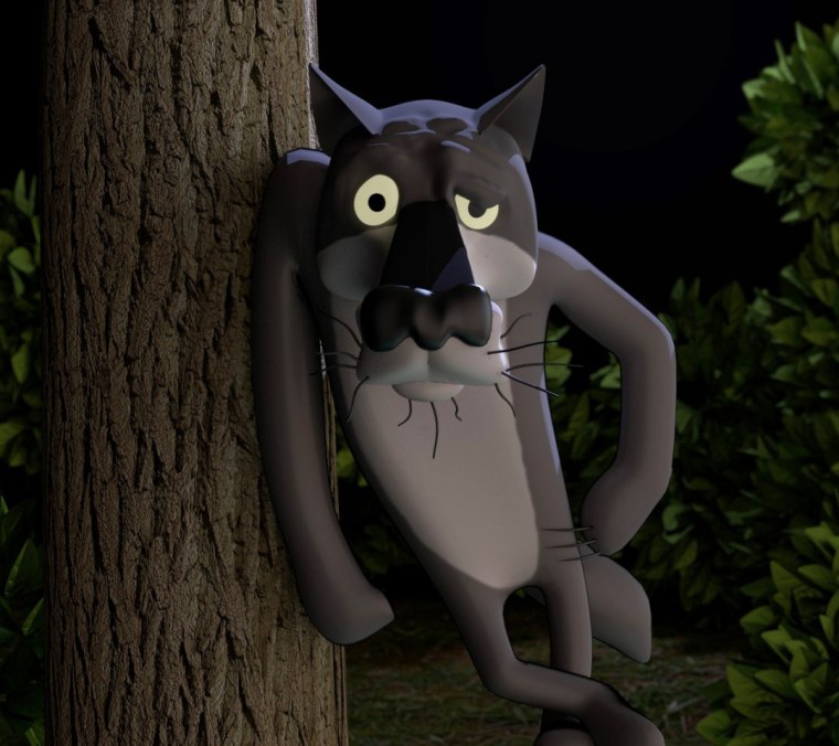 Волк из мультика