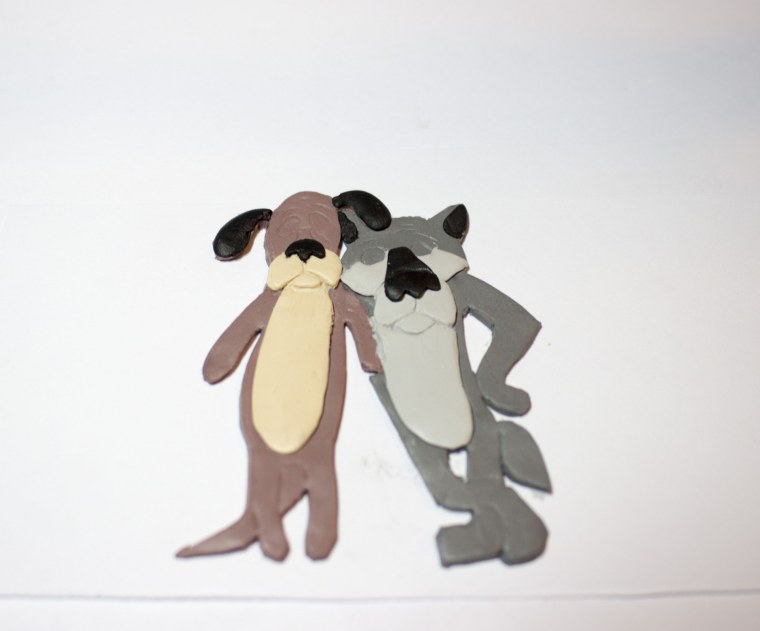 Волк из фетра из мультика