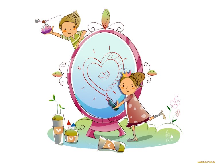 Зеркало рисунок для детей