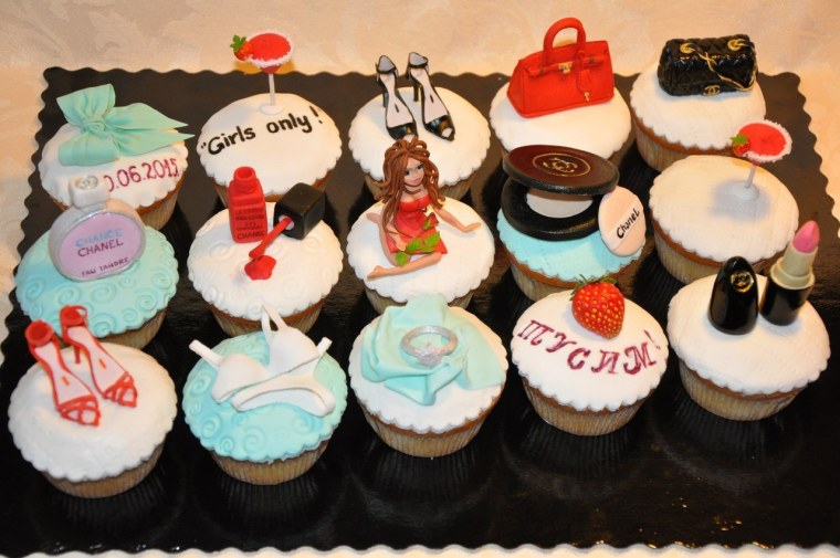 Капкейки на девичник перед свадьбой