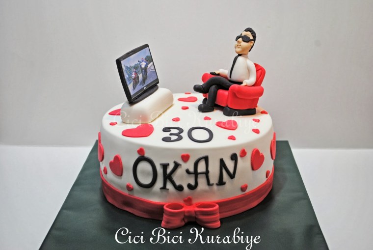 Торт прикольный для мужчины с Телеком