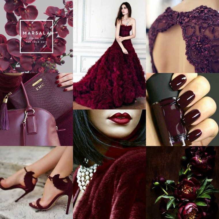 Бордо, марсала, бургунди