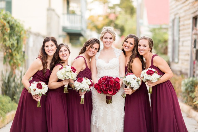 Свадьба бургунди