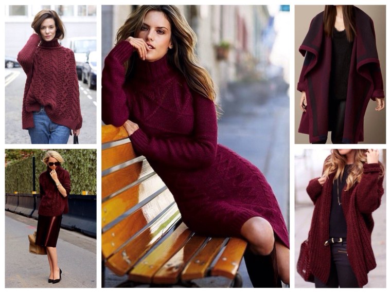 Цвет марсала в одежде