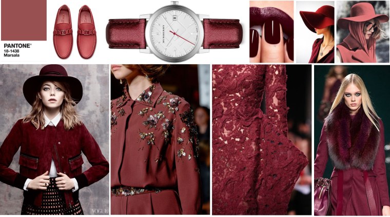 Pantone 18-1438 марсала / Marsala (2015)