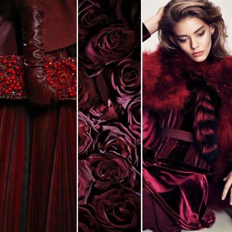 Девушка в марсала