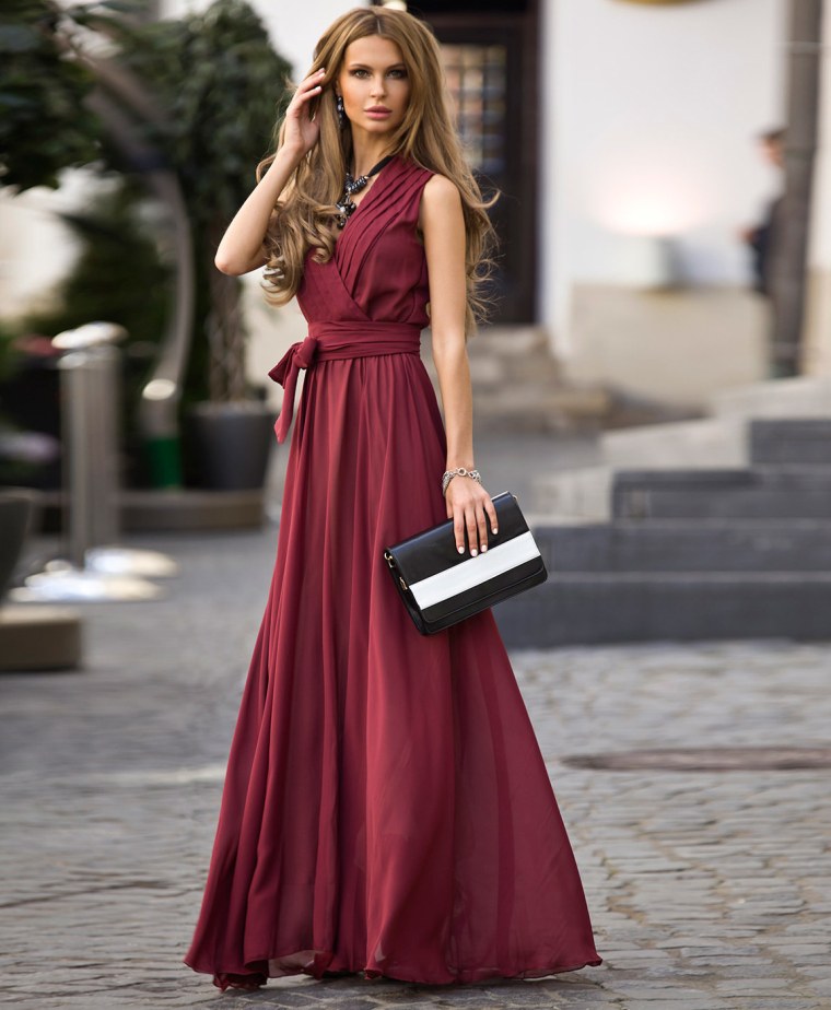 Платье Амбер марсала