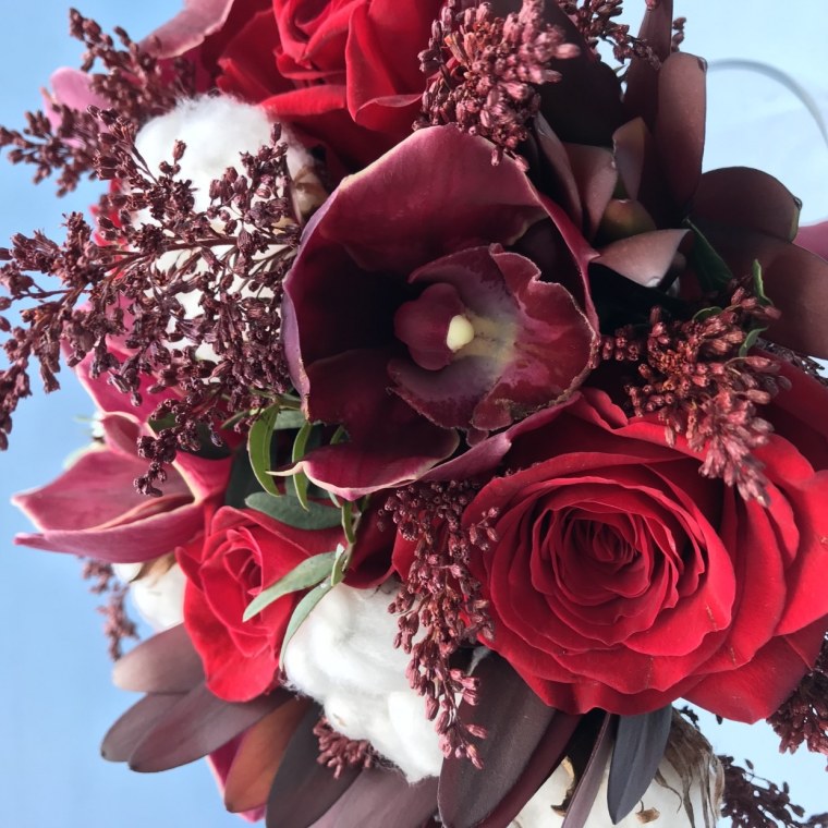 Букет "марсала"