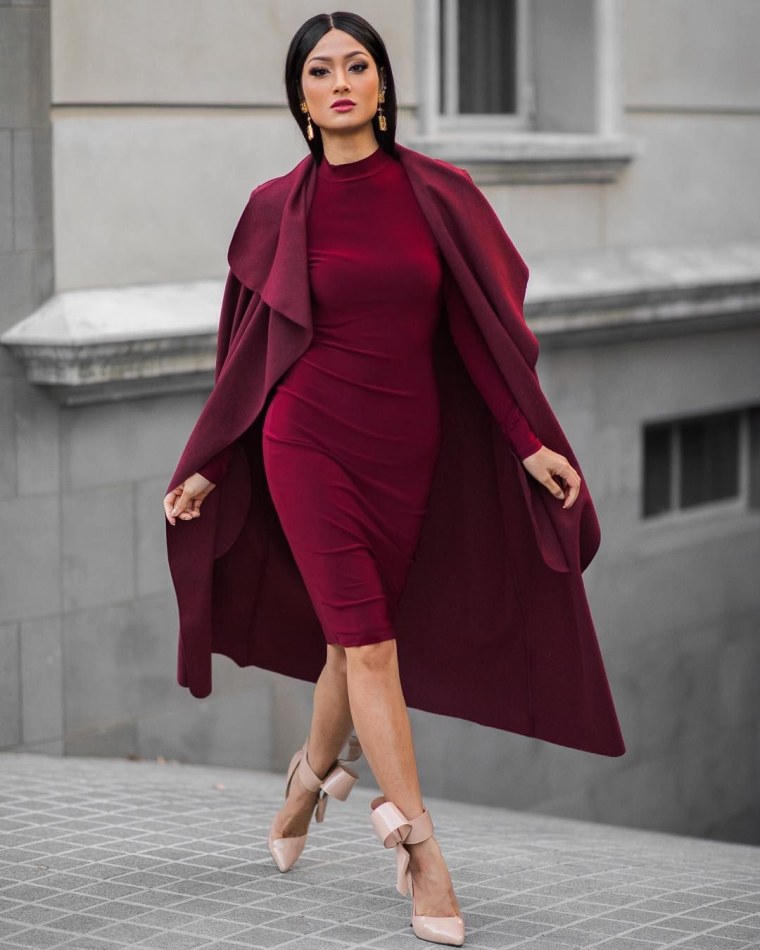 Винный цвет в одежде