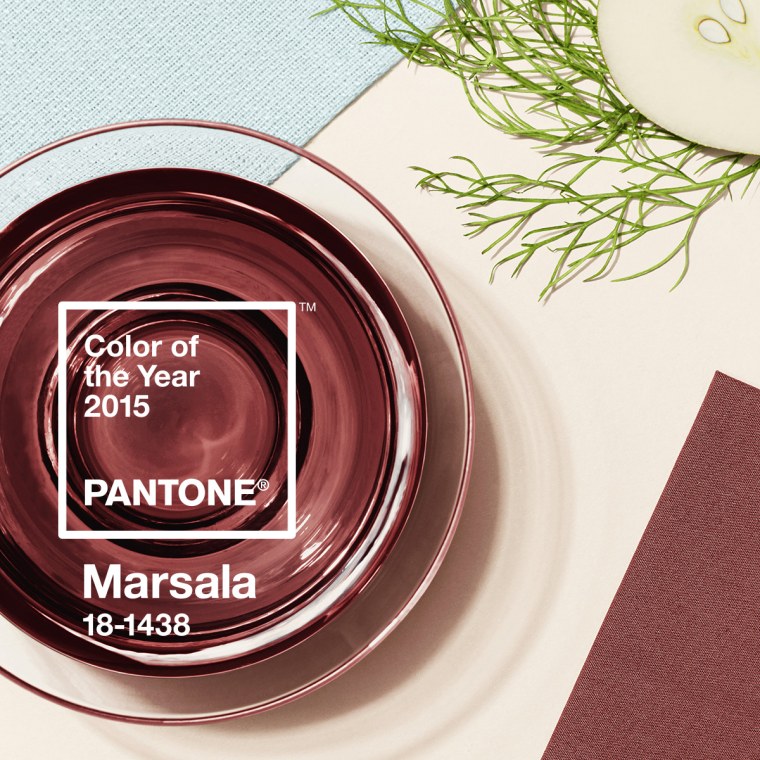 Pantone 18-1438 марсала / Marsala (2015)