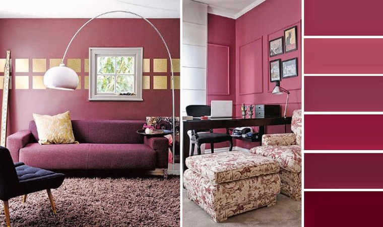 Марсала сочетание цветов в интерьере