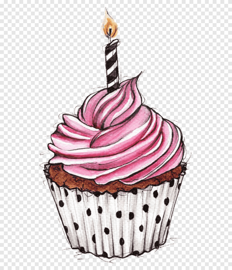Капкейк нарисованный