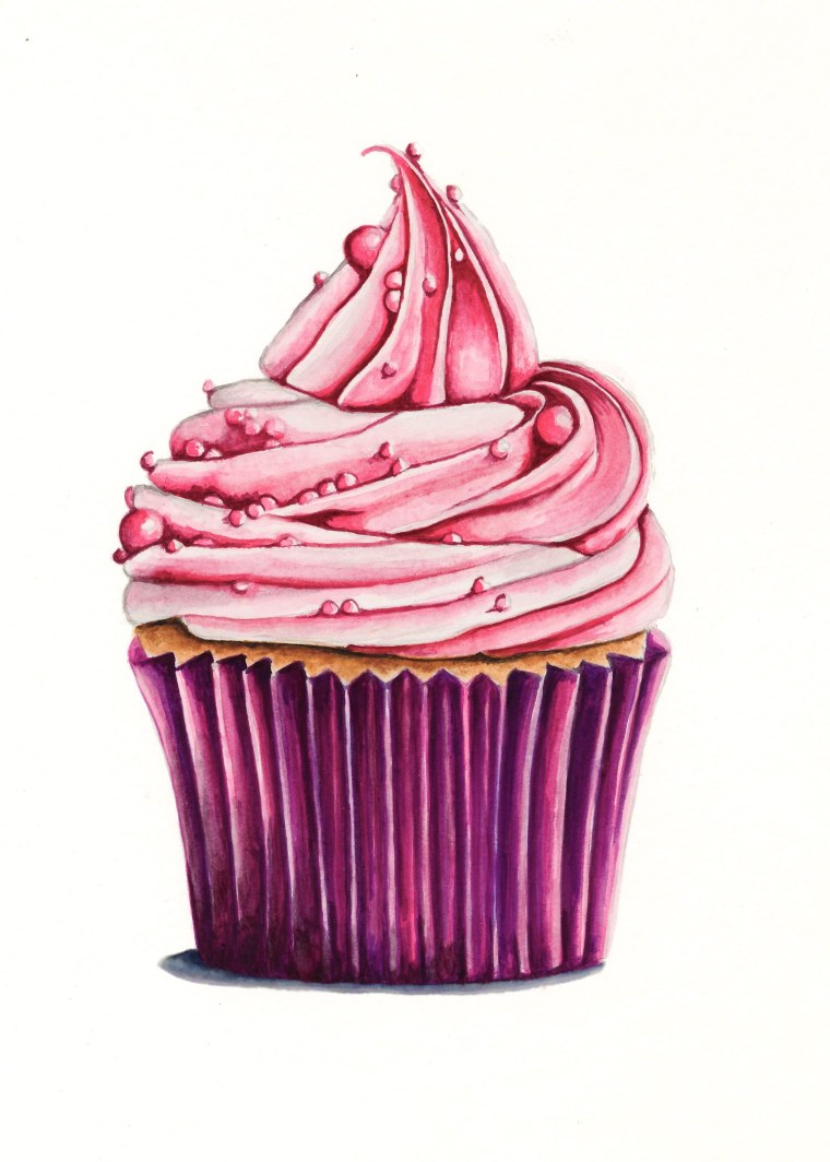 Акварельные пироженки