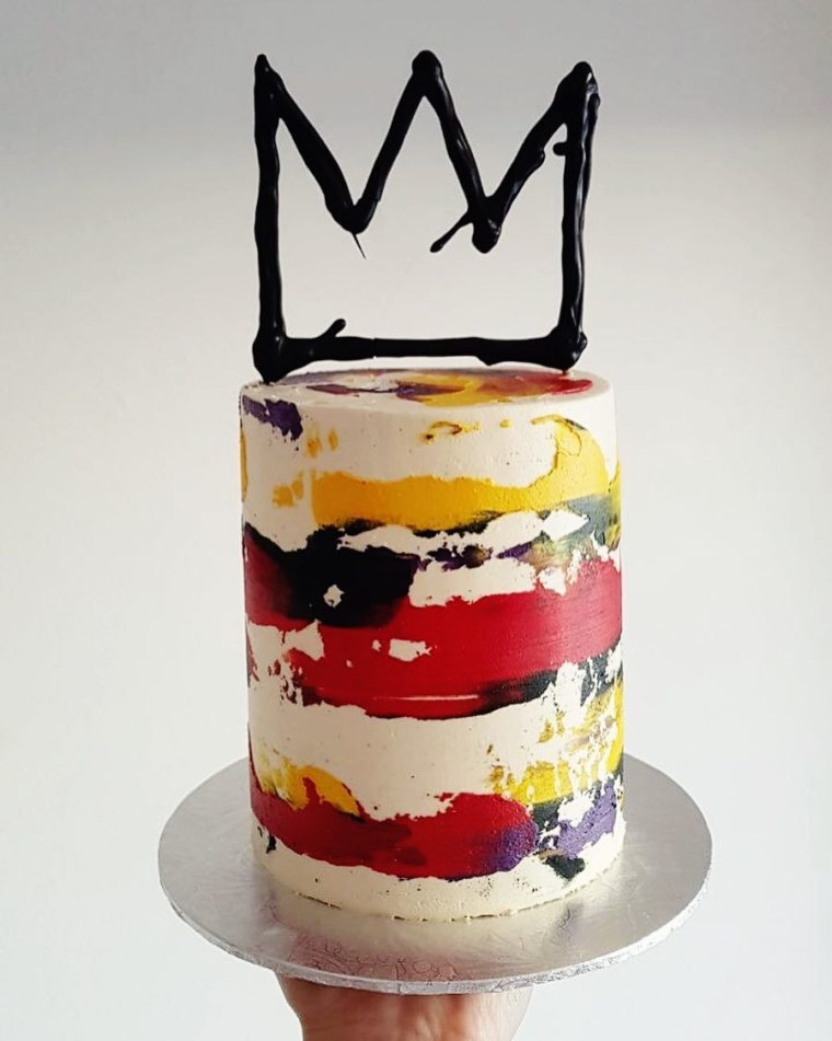 Двухъярусный торт в стиле поп арт