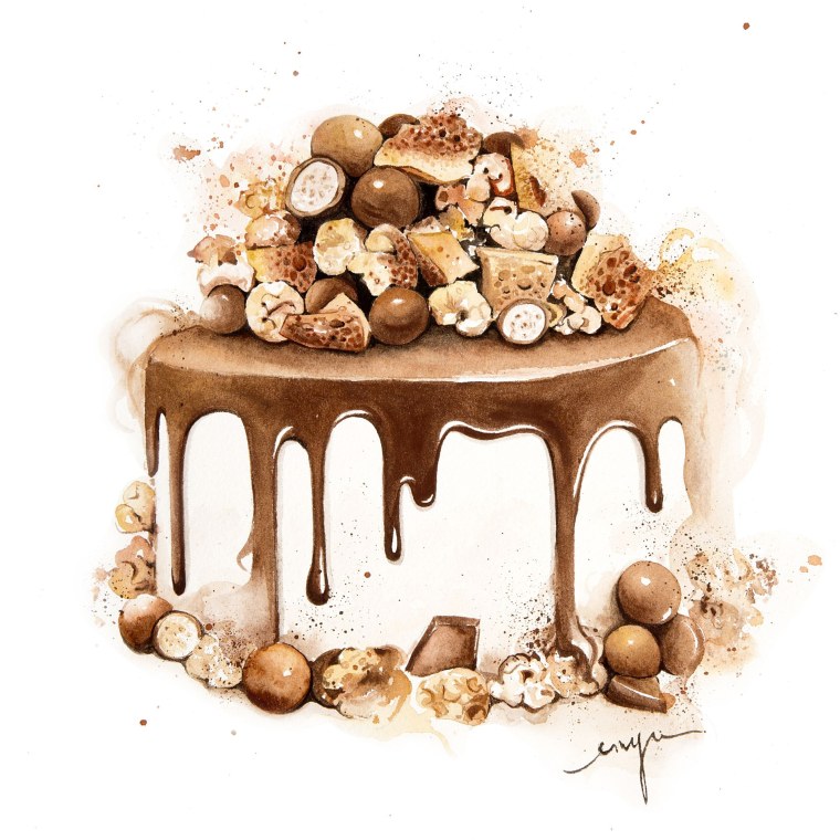 Выпечка акварелью