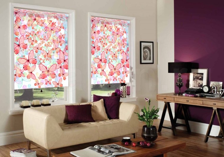 Рулонные шторы с цветами