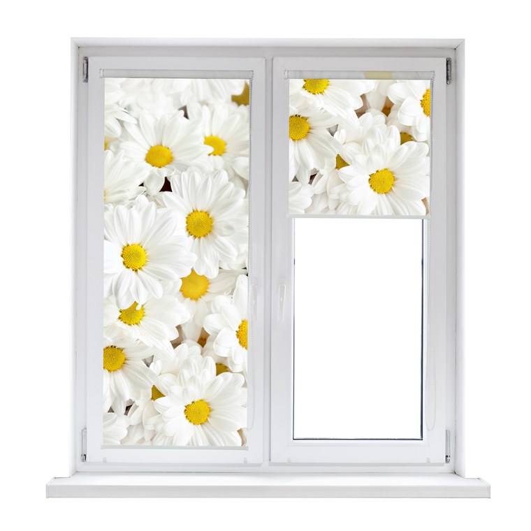 Рулонные шторы Ромашка