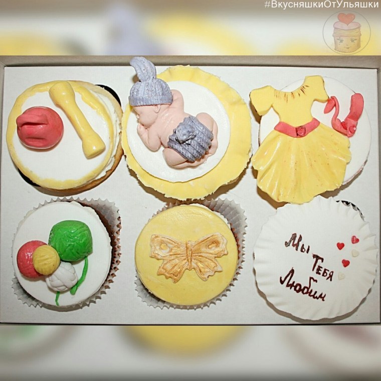 Капкейки для беременных