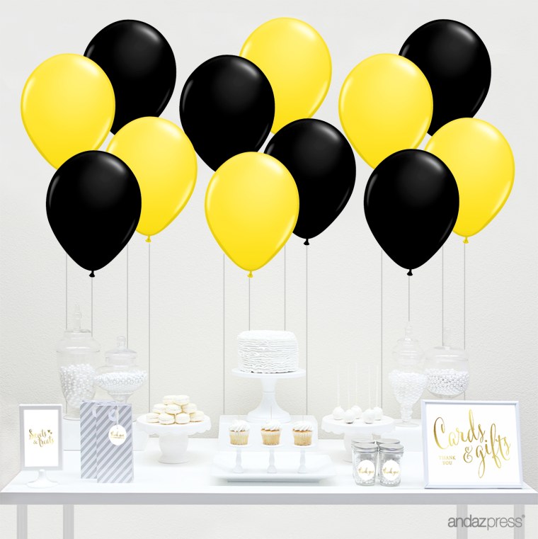 Черно желтые шары
