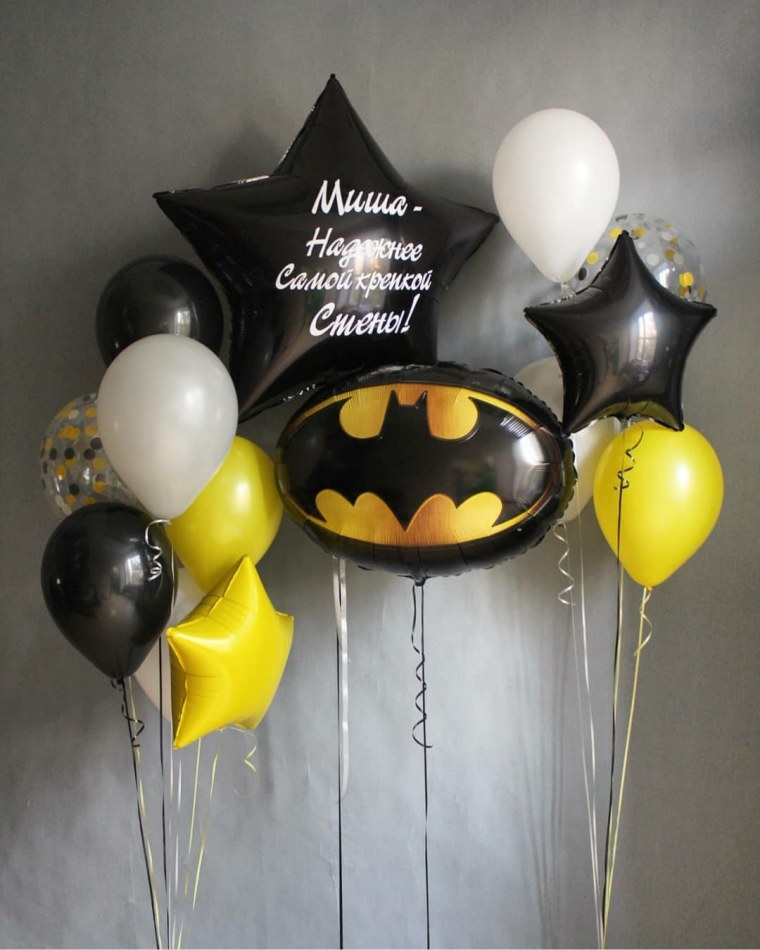 Шары в стиле Бэтмен