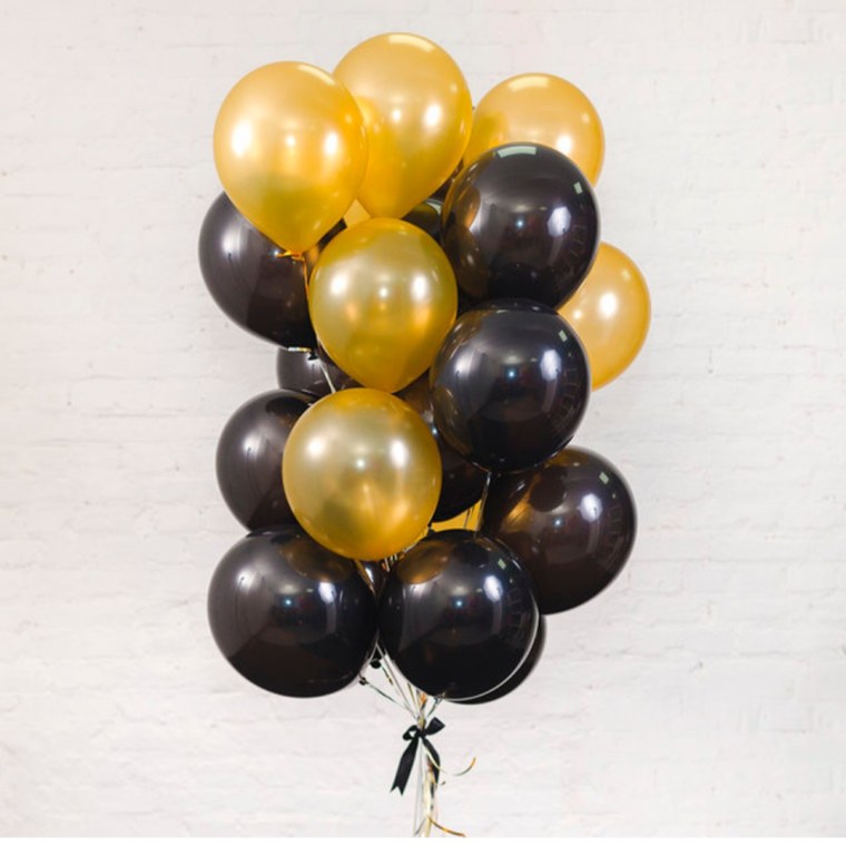 Шары золото с черным