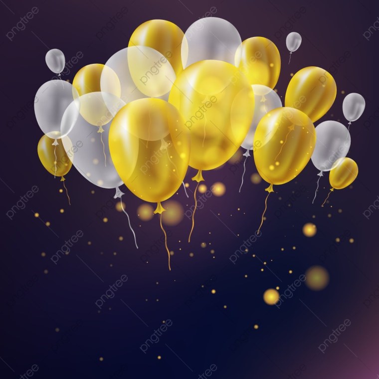 Открытка желтые шарики