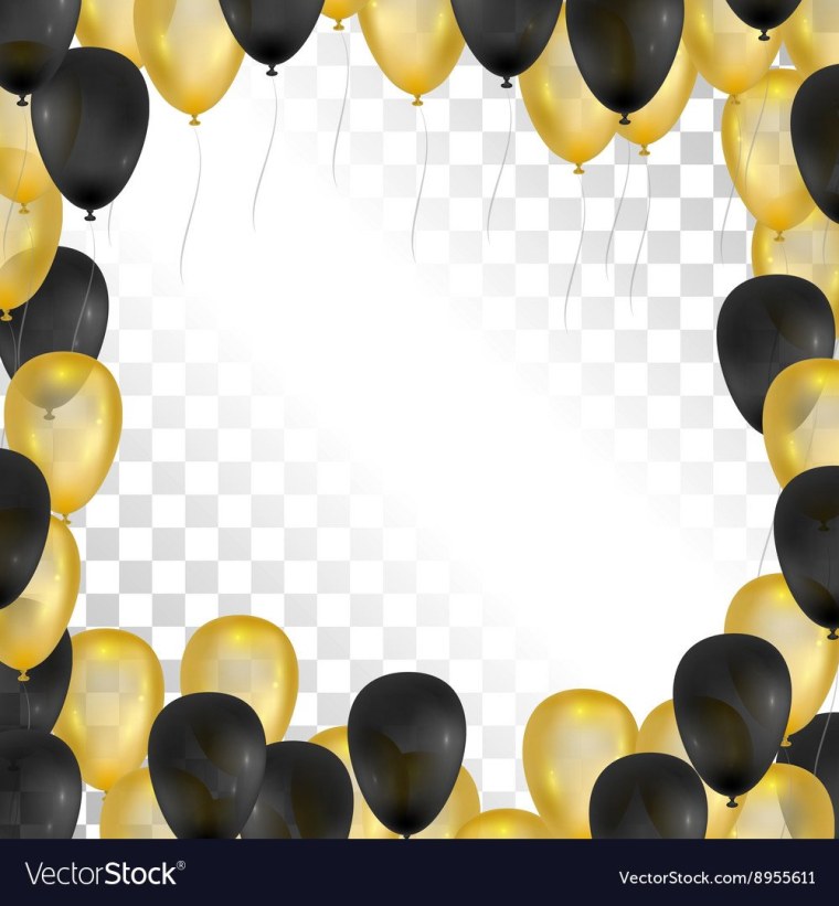 Рамка из золотых шаров