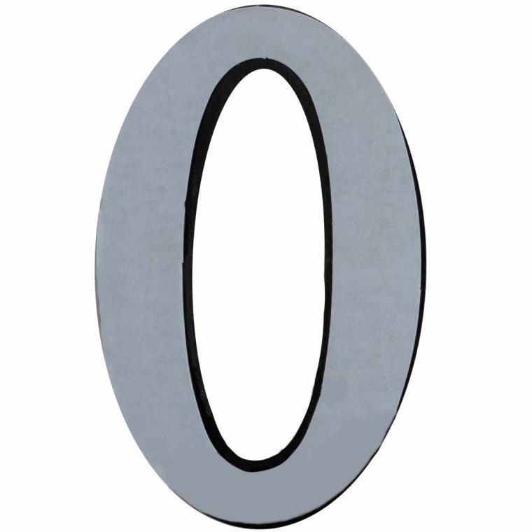 Красивая цифра 0 для распечатки