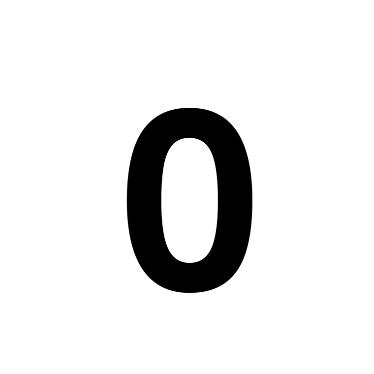 Цифры 0 маленькие