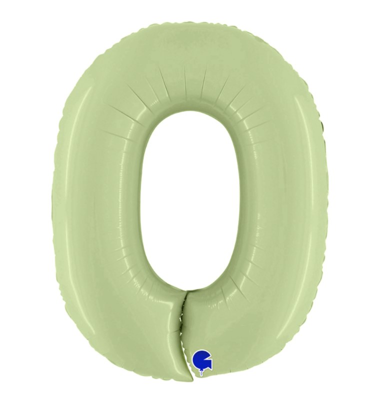 Шар цифра Агура кремовый сатин