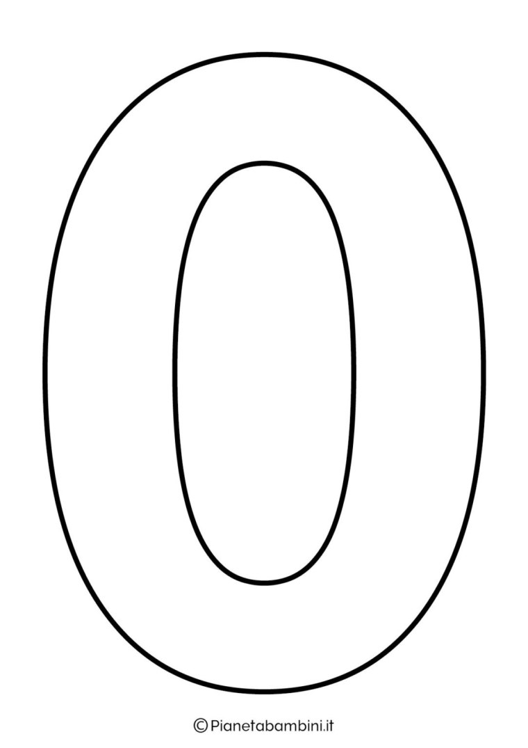 Трафарет цифры 9 формата а4