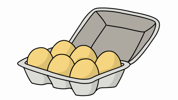 Куриное яйцо рисунок