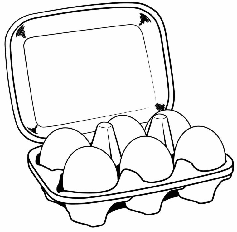 Раскраска яйца куриные