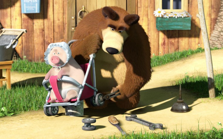 Маша и медведь мультсериал большая стирка