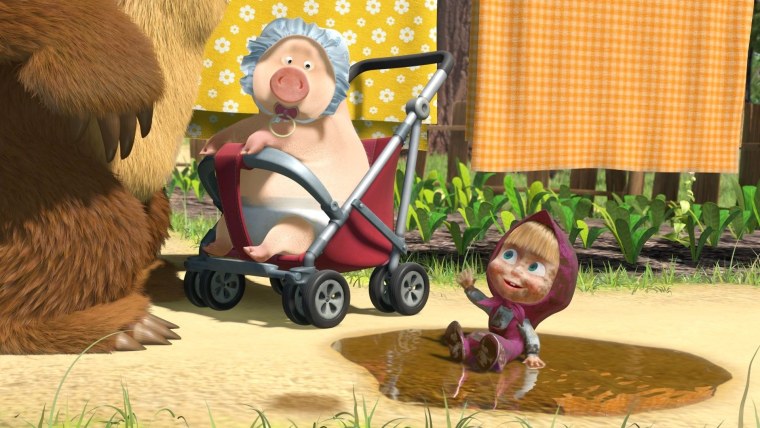 Большая стирка Маша и медведь мультфильм