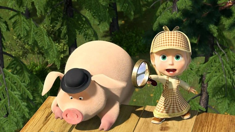 Маша и медведь Маша сыщик