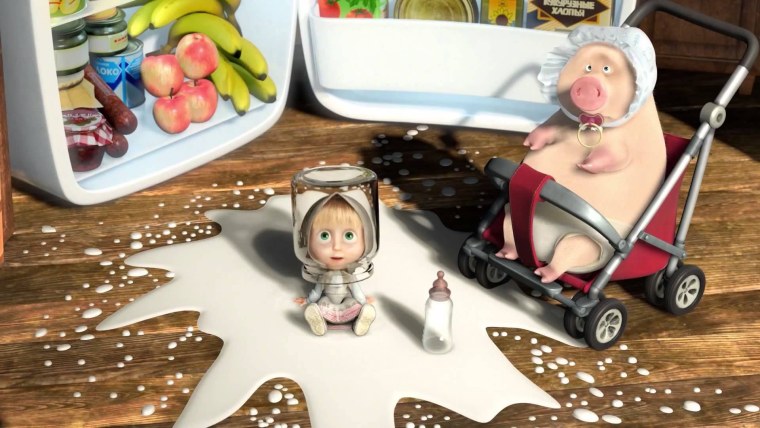 Большая стирка Маша и медведь мультфильм