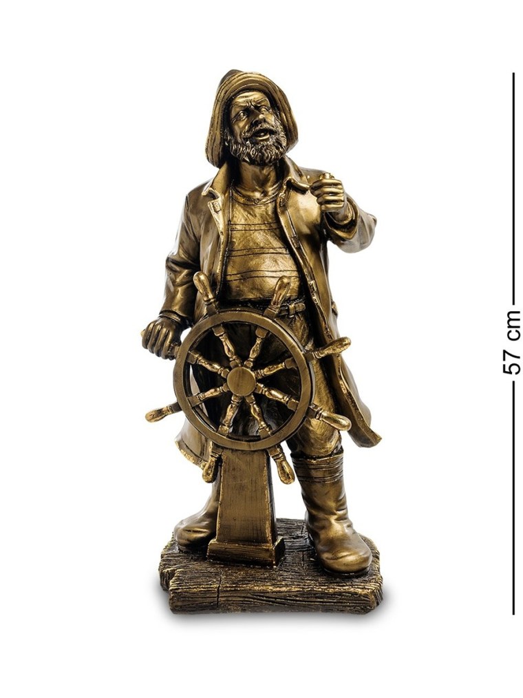 Статуэтка капитана со штурвалом