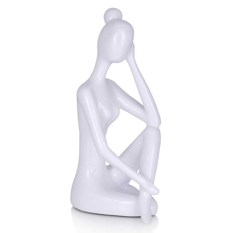 Белые статуэтки для интерьера