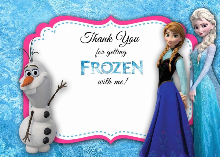 Приглашение на день рождения Холодное сердце