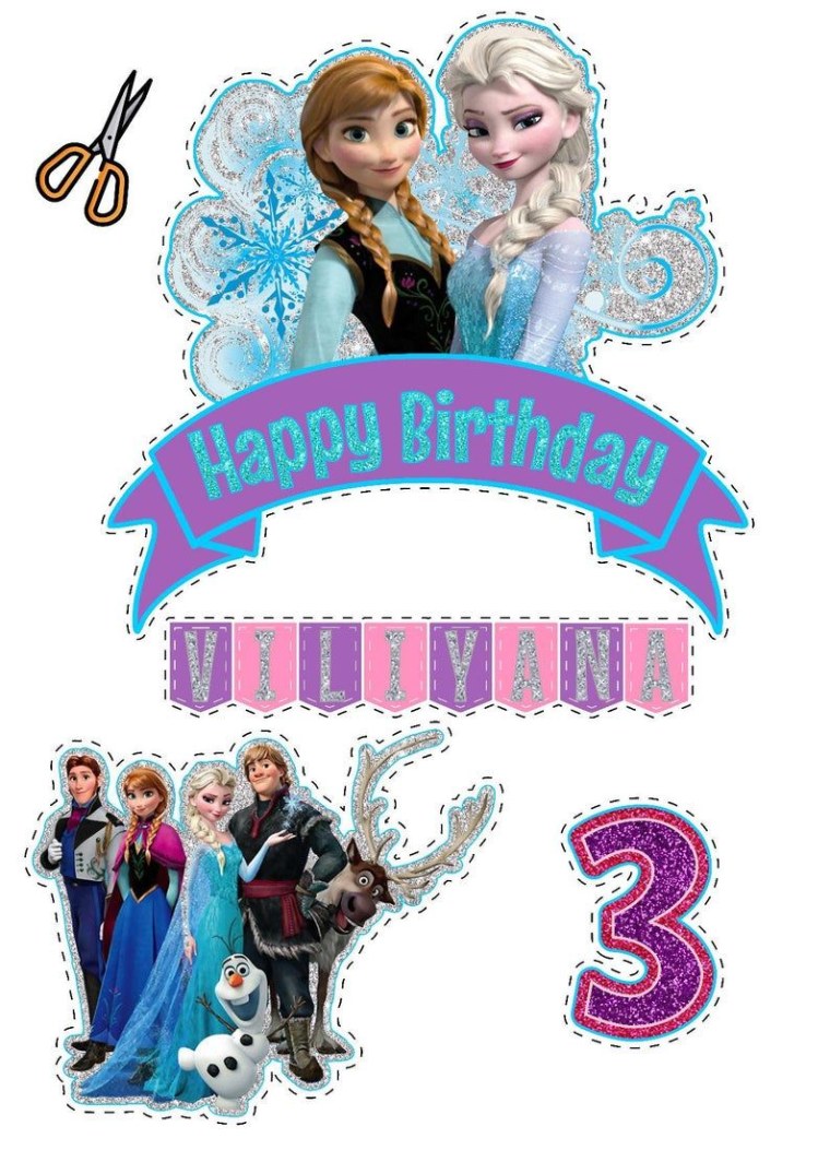 Elsa Topper Printable