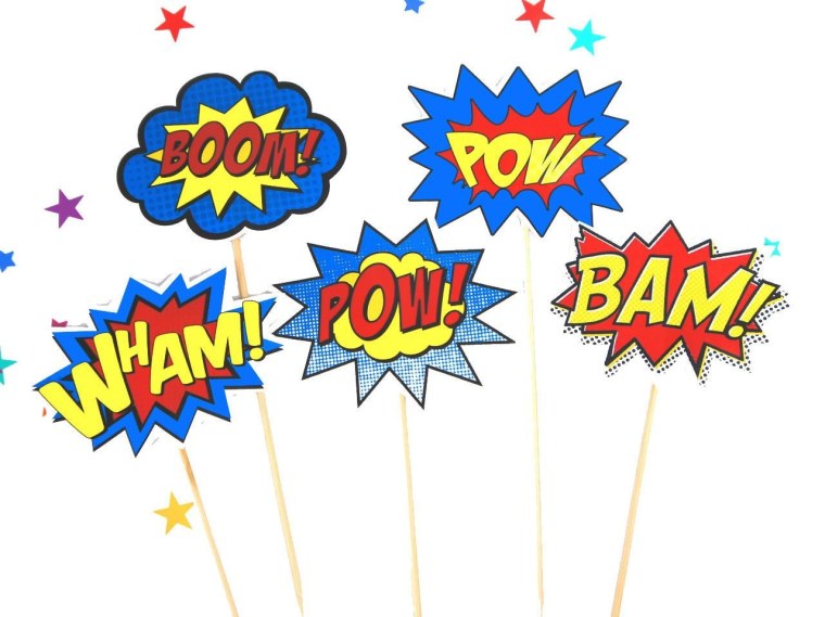 Надписи в стиле поп-арт для торта