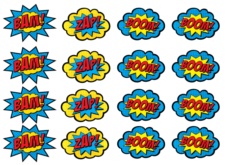 Наклейки в стиле поп-арт