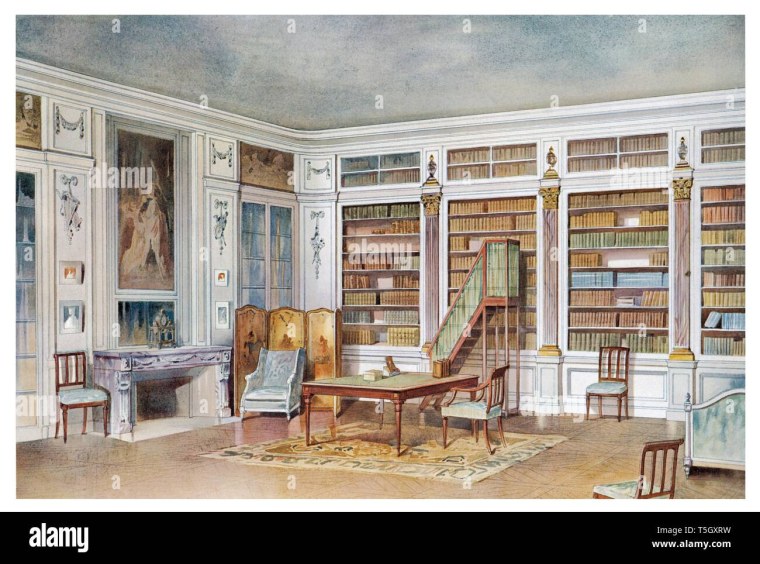 Библиотека и кабинет в дворянской усадьбе 18-19 века