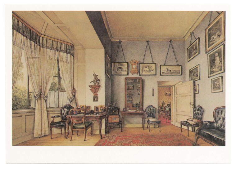 Вольский и. п. - интерьер во Дворце в Михайловке близ Петергофа