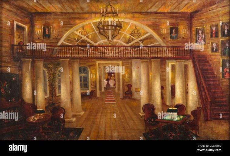 Эскиз декорации к опере п Чайковского Евгений Онегин