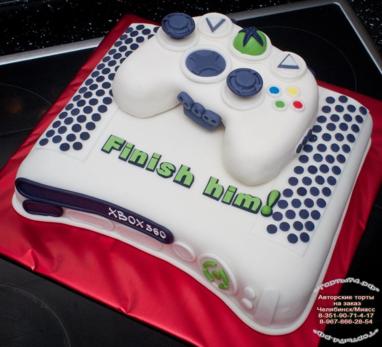 Торт с игровой приставкой