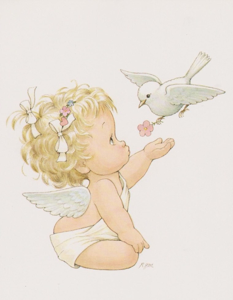 Ангел с голубем